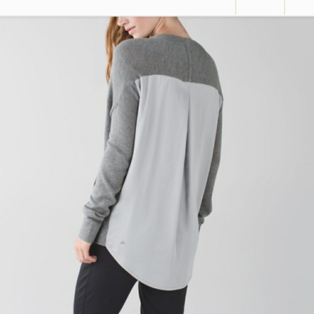 Charcoal lululemon cardigan size 8